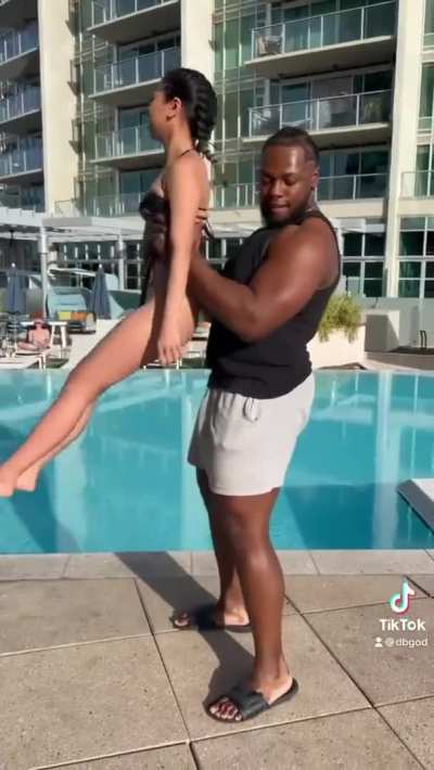 Tiny Asian girl is used as workout equipment and later pounded in the bedroom
