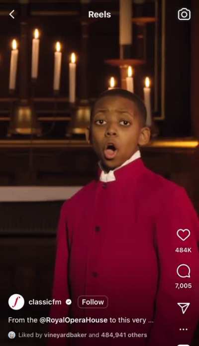 This made me tear up a little. What an absolutely magnificent voice, and the tenor looks so proud of him. 🥰 Backstory: 12yo Malakai Bayoh was booed at his debut performance at the Royal Opera House, but has gone on to become a top performer in his age gro