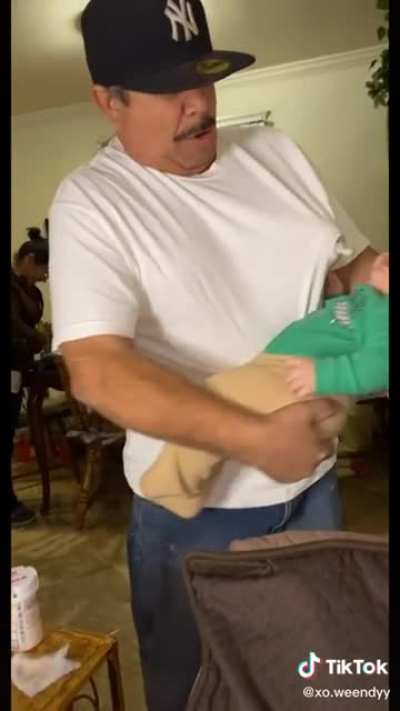 This guy&rsquo;s grandson wouldn&rsquo;t take the bottle so he improvised
