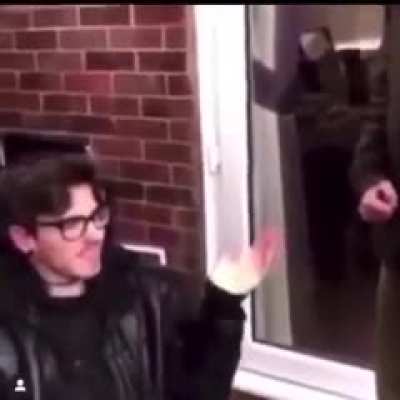 MF hit his girlfriend and her brother beats his crybaby ass