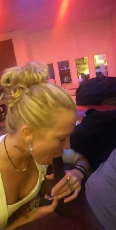 Blonde Taking Her Time With Blowjob