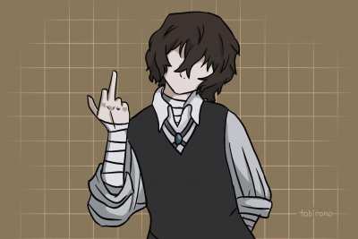 Dazai flipping u off