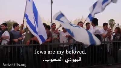 Remember when the Nazis marched in Germany chanting "A good Jew is a dead Jew", I feel very sorry for these brainwashed kids.