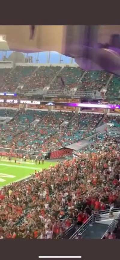 An amazing view of the theatrics at Miami&rsquo;s game