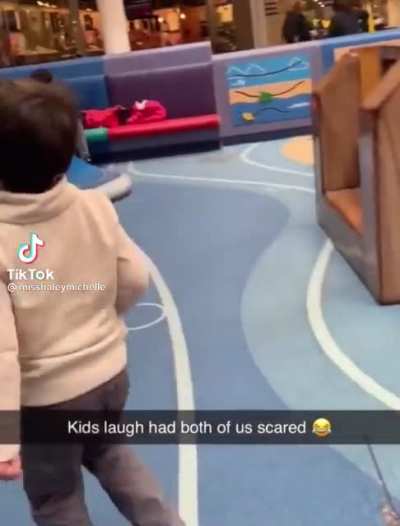 The laugh. Why it sound like that lol