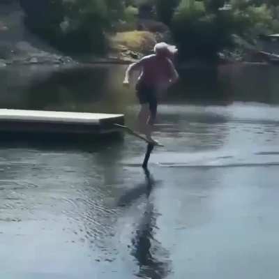 Surfing without waves