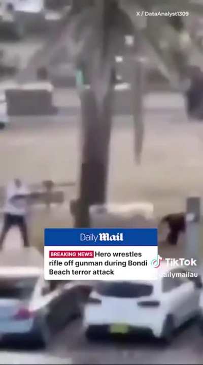 Hero wrestles rifle of gunman during Bondi Beach terror attack, Sydney, Australia