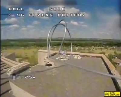 Russian electronic warfare device destroyed by FPV drone of the "Thunder" operator unit, 37th Marine Brigade. Kairy village, Kherson left bank. June 28, 2024 