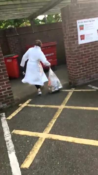Taking out the trash