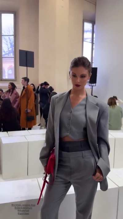 "Arriving at Sportmax FW25 Runway Show" II