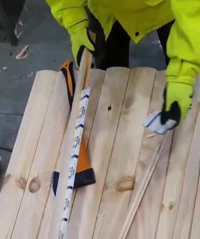Fresh wood.