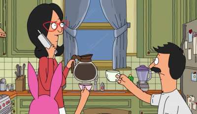 Louise and Bob competing for the first pour of coffee is one of my favourite scenes