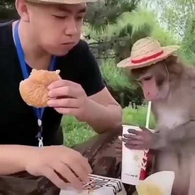 Tá gostoso o lanche muquinha?