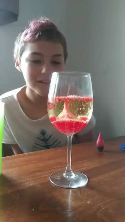 Homemade lava lamp