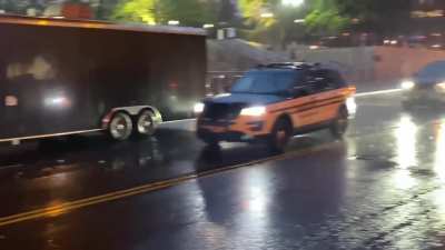 Happening now: A convoy of Tennessee State Police arriving to the Capitol in preparation for protests