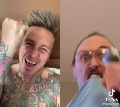 Jacoby of Papa Roach enjoying Kip&rsquo;s cover of Last Resort