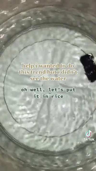 Why is it still in the water
