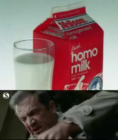 He gonna need no homo milk after