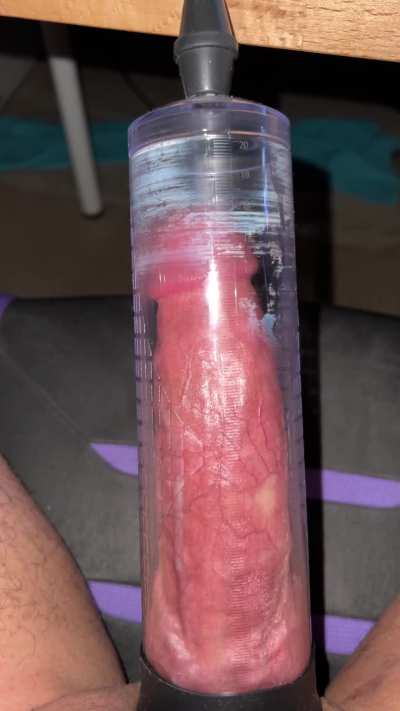 My Penis Pump made me cum so fast