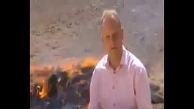 Inhaled to much making the video/news report?? of some sort
