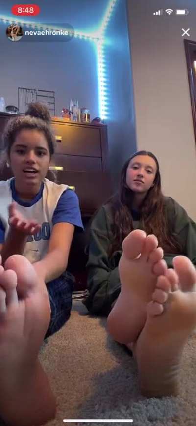 Nevaeh and friends feet