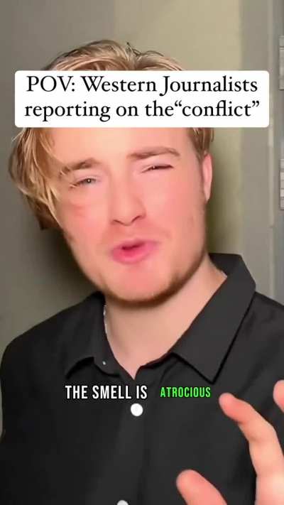 Western journalists reporting on the ""conflict"" 