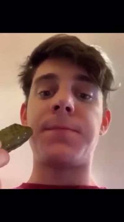 are we still hunting for rares . if so here&rsquo;s ethan eating a pickle