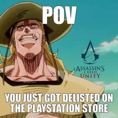 Oh boohoo cyberpunkerino got delisted
