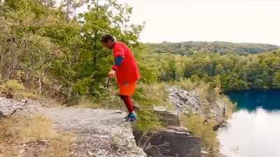 Most Insane High Water Jumps Ever... its the ones near the cliffs that get me.