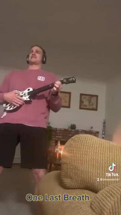 Singing with headphones on