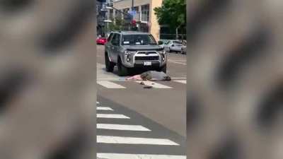Racist gets knocked out