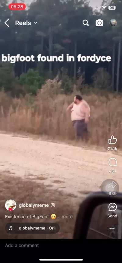 Bigfoot video.