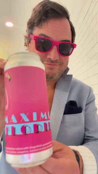 It's an 80's themed birthday beer for this rad dude! 