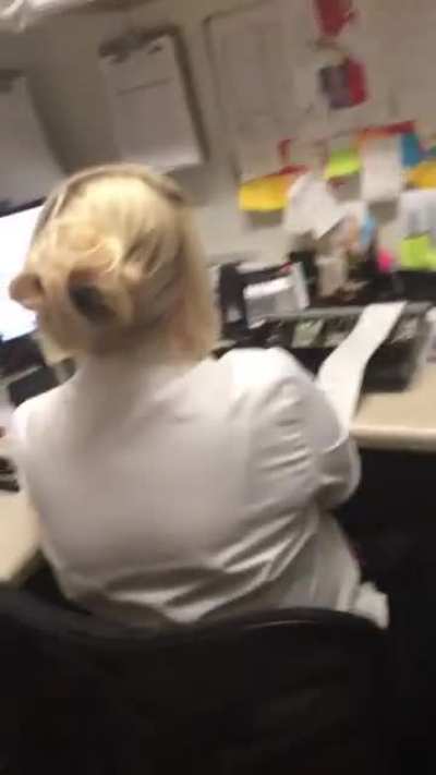Scaring the boss. 