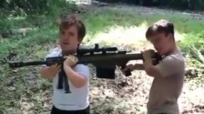 Little men, big guns!