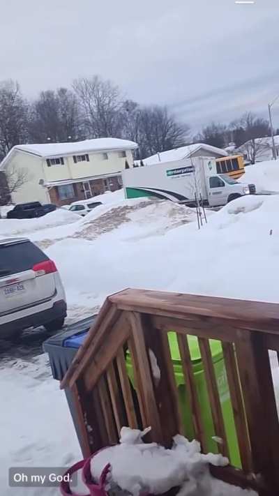 No stopping this school bus driver