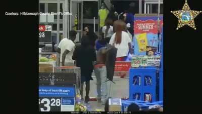 Shopping at Walmart while it's closed