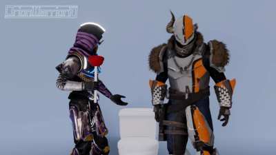 Shaxx discovers the optimal way to clean a toilet