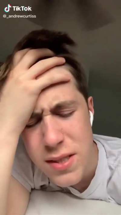 When you try singing with earphones in