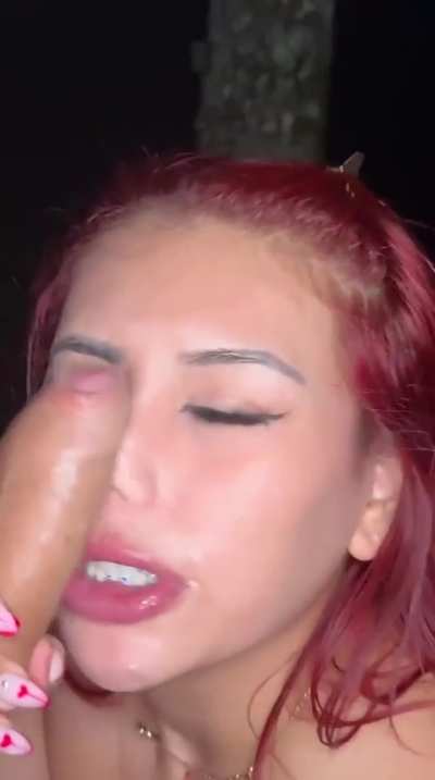 she loves to rub it on her face