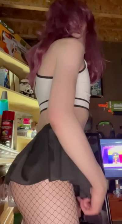Do you wanna see under that skirt?