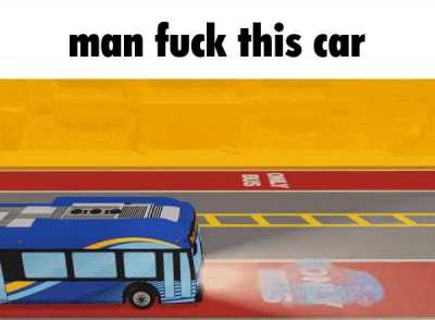 "bus lane is for buses only"