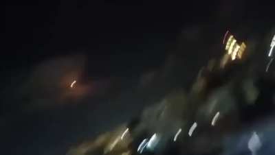 Israeli Arab woman filming an Iranian missiles hit Arab village in Israel, 2025