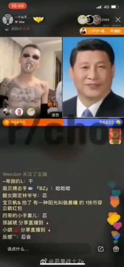 维尼的换脸喊麦，就是那个你妈大逼人人插的（原视频补档）