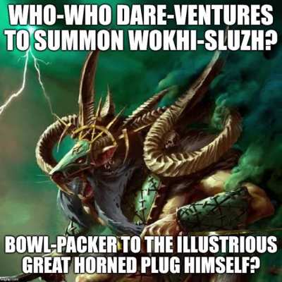 Thanquol smokes the Great Horned Boof