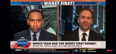 Max Kellerman&rsquo;s soul leaves his body on national television.
