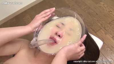 [FB-09] Entire face submerged in cum