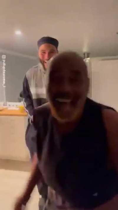 Twins and their father