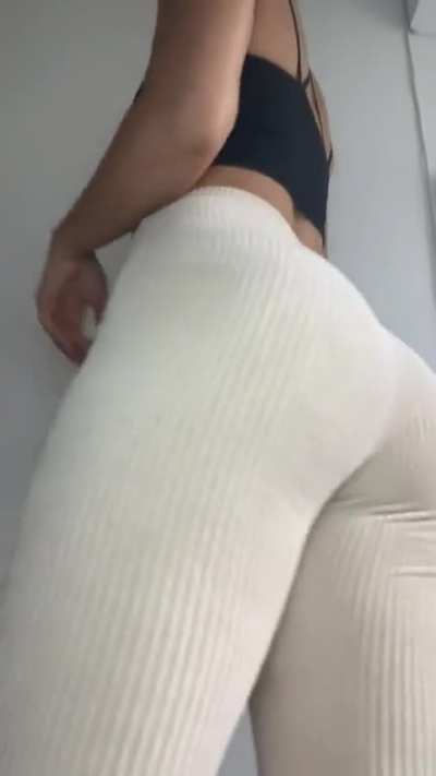 These flare pants are not doing justice to my booty