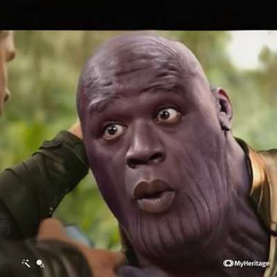 Animated Shaq Thanos with AI site